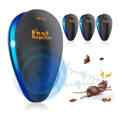 4Pcs Ultrasonic Insect Repellent Electronic Mosquito Mice Fly Contro Outdoor Camping Garden