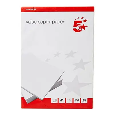 5 Star Value Copier Paper Multifunctional FSC Ream-Wrapped A3 White [500 Sheets]