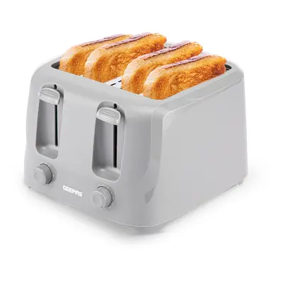 (Grey) Geepas Slice Bread Toaster 6Level Browning 1400W