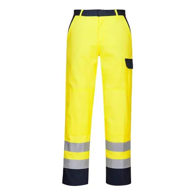 (L, Yellow) Portwest Mens Hi-Vis Bizflame Pro Trousers