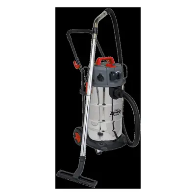 Vacuum Cleaner Industrial Dust-Free Wet/Dry 38L 1500W/230V Stainless Steel Drum Class Filtration