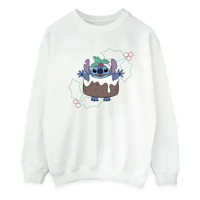 (4XL, White) Disney Womens/Ladies Lilo & Stitch Pudding Holly Sweatshirt