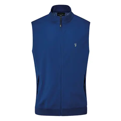 (XL, Regatta Blue) Farah Mens Hebron Full Zip Gilet