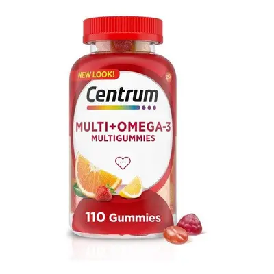 Centrum Multigummies Multivitamin for Adults Omega Gummies, Assorted Fruit, Ct