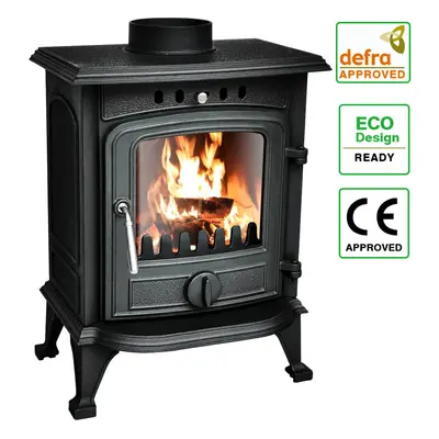 Defra 5KW Multi-Fuel Stove Eco Design Wood-Burning Stoves Wood Burner Effect Fireplace