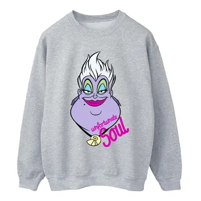 (M, Sports Grey) Disney Womens/Ladies Villains Ursula Unfortunate Soul Sweatshirt