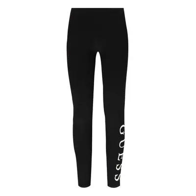 GUESS Girls' Big Logo Leggings Jet Black