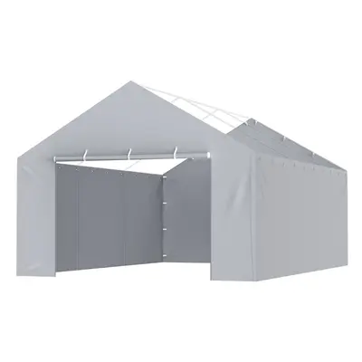 (Sides 13x20 ft, Grey) VEVOR Carport Replacement Canopy Car Tent