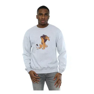 (3XL, Heather Grey) Disney Mens Classic Scar Sweatshirt