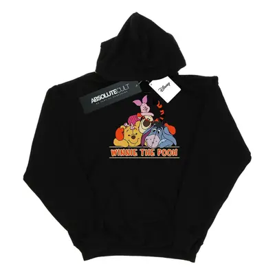 (4XL, Black) Disney Mens Winnie The Pooh Group Hoodie