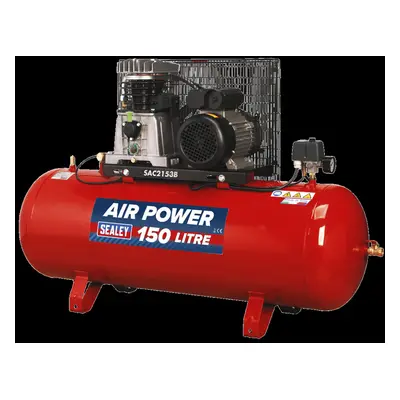 Air Compressor 150L Belt Drive 3hp with Cast Cylinders