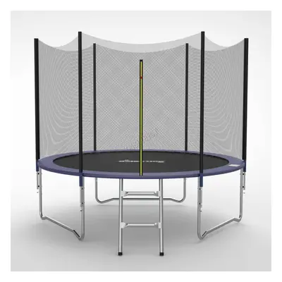 (8ft) GALACTICA Trampoline Set 10 14 FT Round Outdoor Safety Net Enclosure Ladder