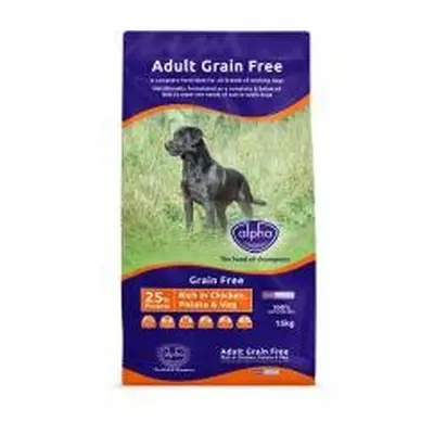 Alpha Grain Free Rich In Chicken Potato & Veg 15kg