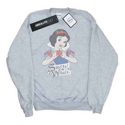 (M, Heather Grey) Disney Princess Womens/Ladies Snow White Apple Sweatshirt