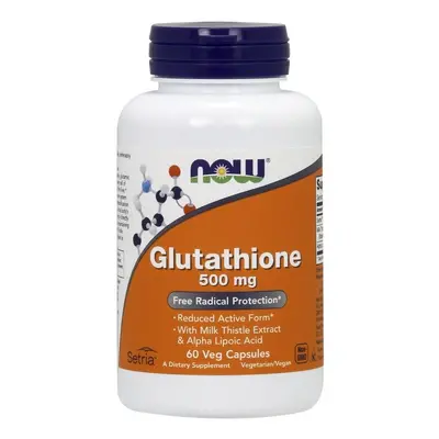 NOW Foods Glutathione with Milk Thistle Extract & Alpha Lipoic Acid, 500mg, vcaps