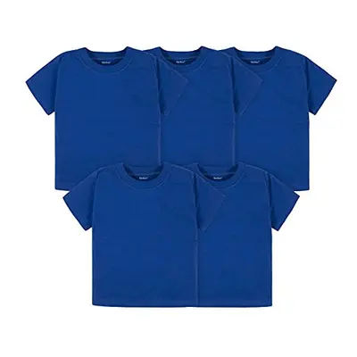 gerber Baby Toddler 5-Pack Solid Short Sleeve T-Shirts Jersey gSM