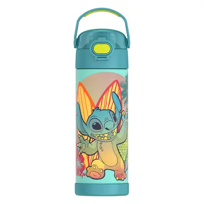 THERMOS FUNTAINER Ounce Stainless Steel Vacuum Insulated Bottle with Wide Spout Lid Stitch