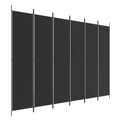 (black, x cm) vidaXL 6-Panel Room Divider Fabric Privacy Screen Paravent Multi Colours/Sizes