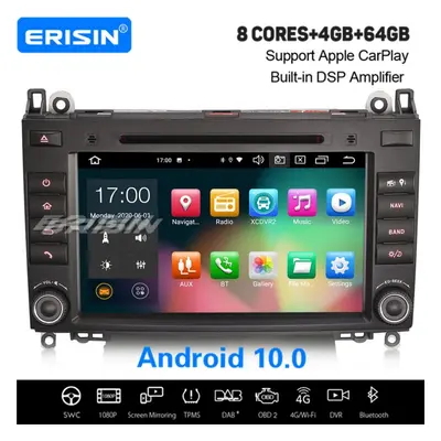 8-Core Android CarPlay Car Stereo DAB+ Sat Nav Mercedes BENZ A/B Class W169 Sprinter Vito Viano 