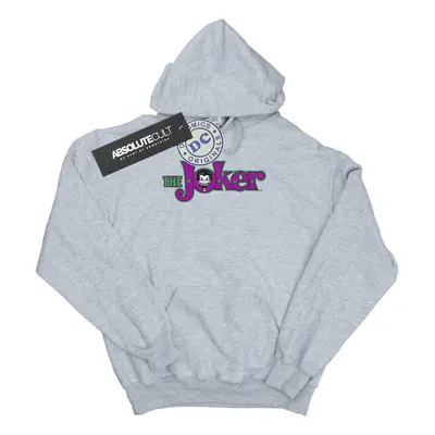 (7-8 Years, Sports Grey) DC Comics Boys The Joker Text Logo Hoodie