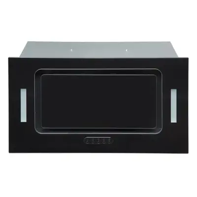 SIA UCG52BL 52cm Black Glass Built In Under Canopy Kitchen Cupboard Cooker Hood