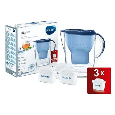 BRITA Marella Fridge water filter jug for reduction of chlorine, limescale and impuities, Blue, 