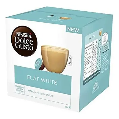 Nescafe Dolce Gusto Flat White Coffee Pods / Capsules (6 Boxes - Pods)