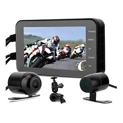 Dash Cam for Motorcycle, 1080P Inch Screen, Waterproof, WiFi, G-sensor, motion detection, Front 