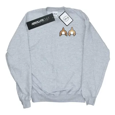 (S, Sports Grey) Disney Mens Chip N Dale Backside Breast Print Sweatshirt