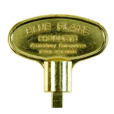 Blue Flame Brass Polished Zinc Gas Valve Key