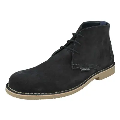 (Navy, UK 7) Mens Lambretta Lace Up Ankle Boots Carnaby III