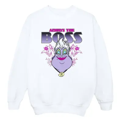 (M, White) Disney Womens/Ladies The Little Mermaid Ursula Mum Is The Boss Sweatshirt