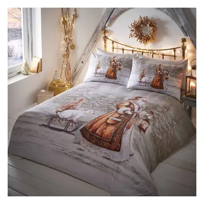 Twilight Santa Duvet Cover Gold King