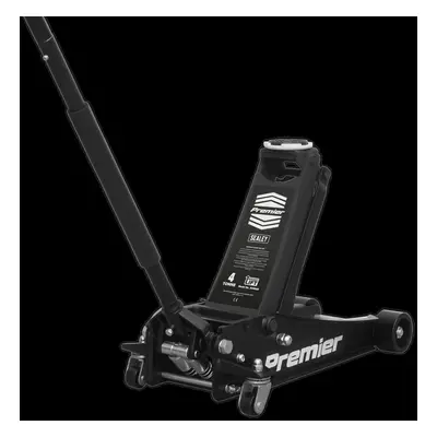 Trolley Jack Tonne Low Profile Rocket Lift Black