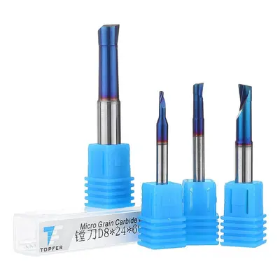 (6mm) 2-8mm Blue Nano Small Hole Boring Cutter 2/3/4/5/6/8mm Bar Handle Hole Reaming Tool