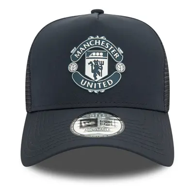 New Era Manchester United Rubber Patch Trucker Cap Navy