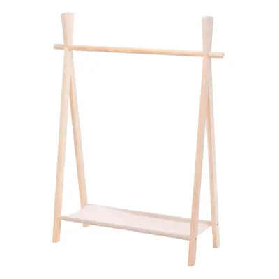 Childrens Clothing Rail Wooden Hanging Wardrobe Storage Kids Clothes