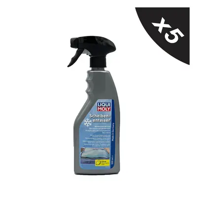 Liqui Moly Car Windscreen De-Icer Spray Melts Ice Snow 5x500ml