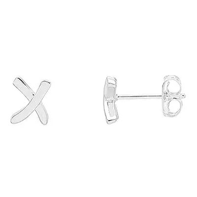 Estella Bartlett Silver Plated Kiss Stud