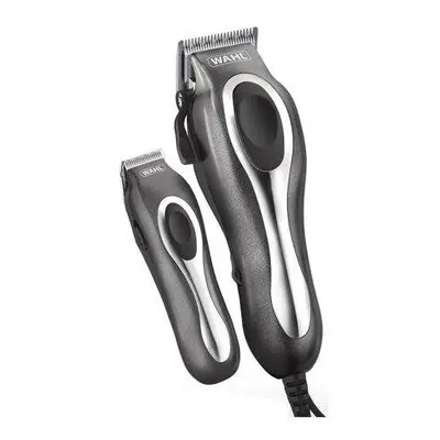 Wahl Deluxe Chrome Pro Complete Men's Haircut Trimmer Kit with Storage Case, Black