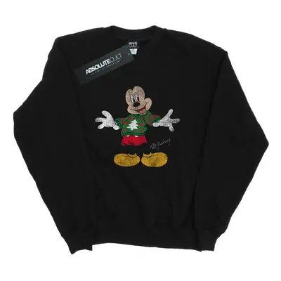 (M, Black) Disney Mens Mickey Mouse Christmas Jumper Sweatshirt