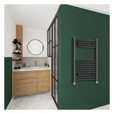 Clearance Sale Straight Bathroom Radiator Black 800x500mm