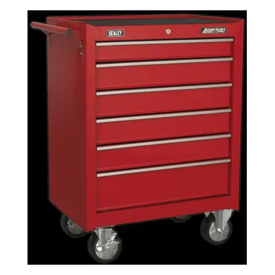 Rollcab Drawer with Ball-Bearing Slides - Red