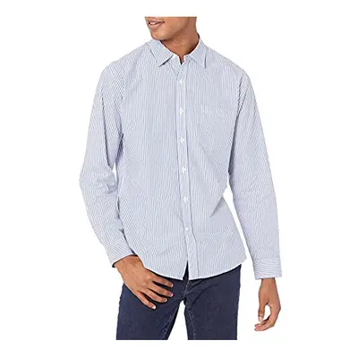 Amazon Essentials Mens Regular-Fit Long-Sleeve casual Poplin Shirt Wh