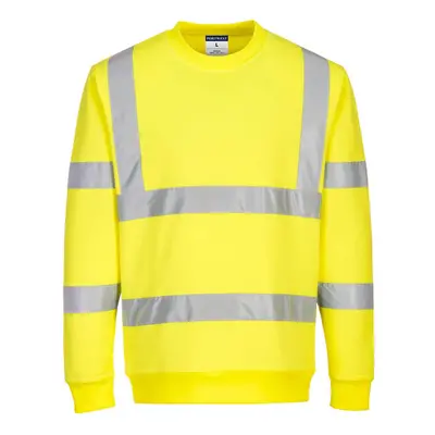 (4XL, Yellow) Portwest Mens Eco Friendly Hi-Vis Sweatshirt