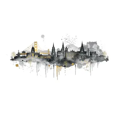 Summer Thornton (Edinburgh Skyline) x x 4cm Canvas Print