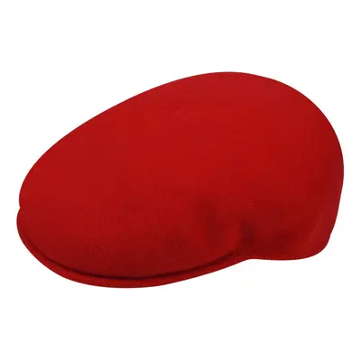 (XXL) KANGOL Wool Ivy Cap Mens Warm Winter Flat Classic Hat - Red