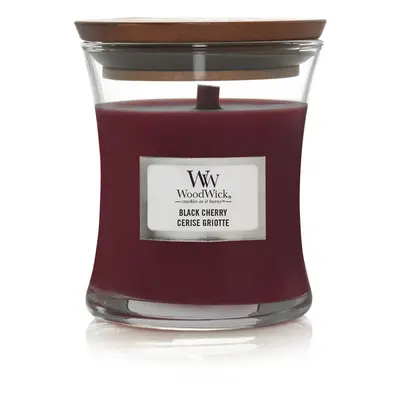 Medium Hourglass Scented Candle, Black Cherry, with Crackling Wick, Burn Time: Up to Hours Glass