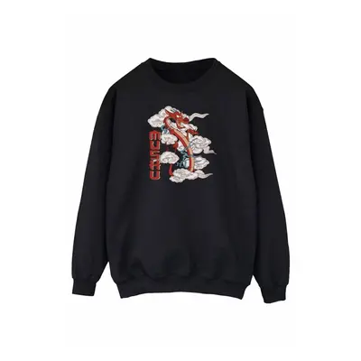 (L, Black) Disney Womens/Ladies Mulan Mushu Dragon Sweatshirt