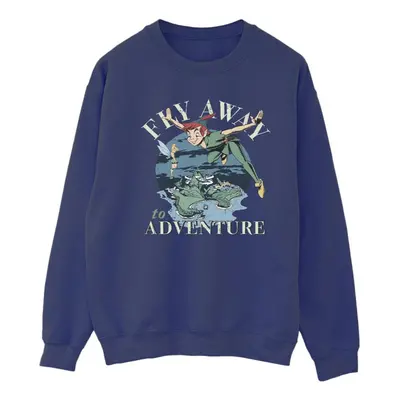 (XL, Navy Blue) Disney Womens/Ladies Peter Pan Fly Away To Adventure Sweatshirt